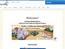 Tablet Screenshot of papermodelsonline.com
